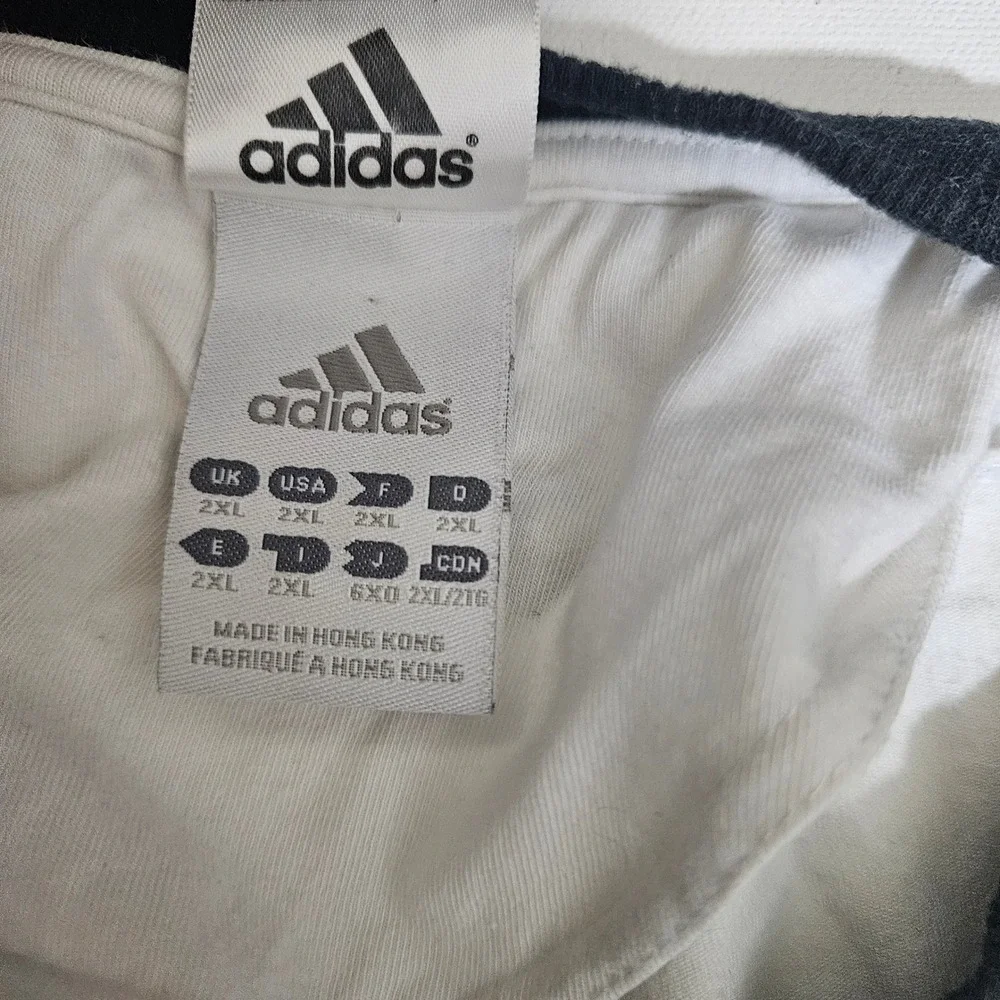 Adidas UEFA Euro 2008 Wankdorf-Stadion Bern Ringer T-Shirt White Mens 2XL